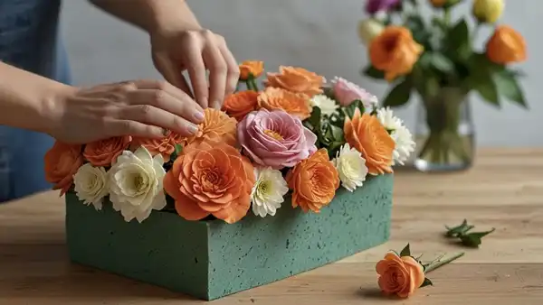 فیکس کردن اسفنج در ظرف